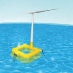 Figure 1 Conceptual image of barge-type floating offshore wind turbine