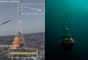 海底地殻変動観測に用いられる海底局